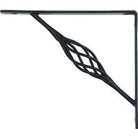 Rustic Shelf Bracket, Black