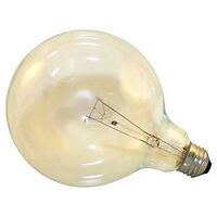 clear globe bulb, 60 watt