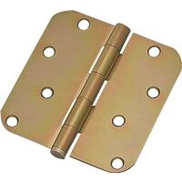 Radius Residential Hinge, Yellow Zinc 4in.