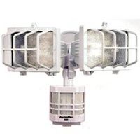 motion sensor flood light, white