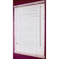 faux wood blinds, 31in. x 64in. white