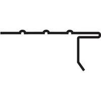 Open Face Galvanized Drip Edge, 5in. Brown