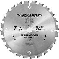 Carbide Circular Saw Blade, 7 1/4in. x 24 Teeth