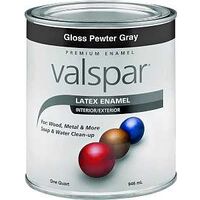 Indoor Outdoor Decorator Acrylic Latex Paint, 1 Qt Gray