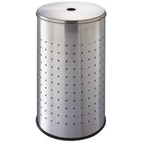 round hamper, stainless steel