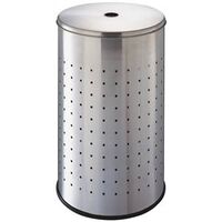 round hamper, stainless steel