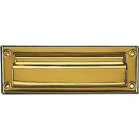 8068678 - MAILSLOT 7INX1-1/2IN SOL BRASS