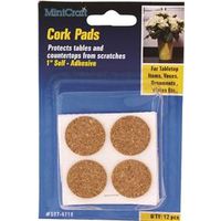 cork pads, 1in.