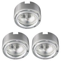 xenon link puck accent light, 120v x 20w stainless steel 3 pk