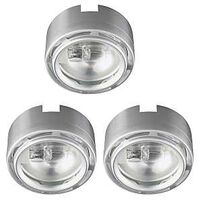 Xenon Link Puck Accent Light, 120V x 20W Stainless Steel 3 Pk