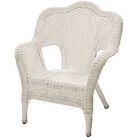 8079717 - SAVANNAH WHITE WOVEN CHAIR