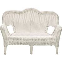 8086753 - SAVANNAH WHITE WOVEN LOVESEAT
