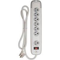 seven outlet surge protector strip with phone jacks, 4