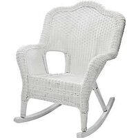 Savannah Outdoor Rocking Chair, White