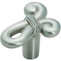 Cyprus Knot Knob, Satin Nickel