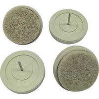 Plastic Base Glides with Felt, 3/4in.