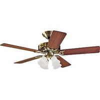 studio ceiling fan, 52in. antique brass
