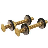 brass plated closet bolt set 