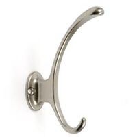 Garment Hook, Satin Nickel