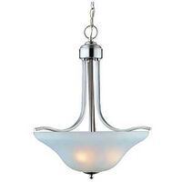 three light pendant, nickel