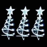 LED Spiral Christmas Tree Set, 3 Pk