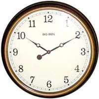 plastic wall clock, 20in. black