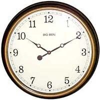 Plastic Wall Clock, 20in. Black