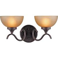 two light wall scone, bronze