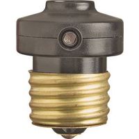 dusk to dawn photo cell light socket, black