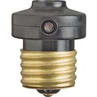 dusk to dawn photo cell light socket, black