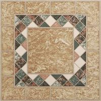 8165946 - VINYL FLR TILE BEIGE W/MOSAIC