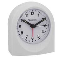 Quartz Alarm Clock, White
