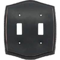 Double Switch Plate, Oil Rubbed Bronze
