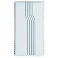 Doorbell with Lines, White