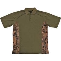 Camouflage Golf Shirt, 2X-Large Green