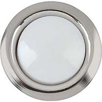 Lighted Doorbell Button, Silver Rim
