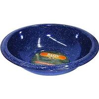 4 qt blue graniteware basins 