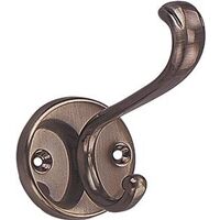 Coat & Hat Hook, Antique Nickel