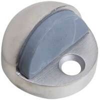 Floor Doorstop, 1/2in. Satin Stainless Steel