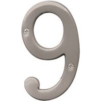 8265092 - NUMBER 9 4IN SATIN NICKEL