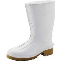 White PVC Boots, Size 13