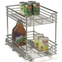 Two Tier Sliding Cabinet Organizer, 11 1/2" x 16 1/2" x 17 1/2"
