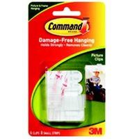3m command quick clip, 5/8in. transparent