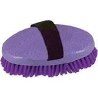 child horse brush, 5 1/2in. purple