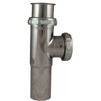 chrome end outlet tee, 1 1/2in.  