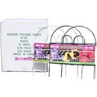 round folding fence, 18in. x 8 white