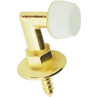 Floor Door Stop, Polished Brass