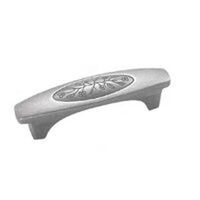 Royal Leaf Pull, Satin Nickel