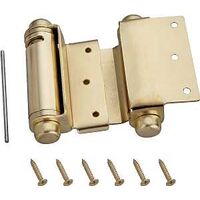 Double Action Spring Hinge, Satin Brass