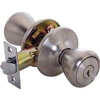 Tulip Entry Lockset, Satin Stainless Steel